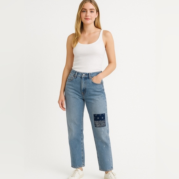 Madewell Patchwork Cottagecore The Perfect Summer Jean - Picture 1 of 10